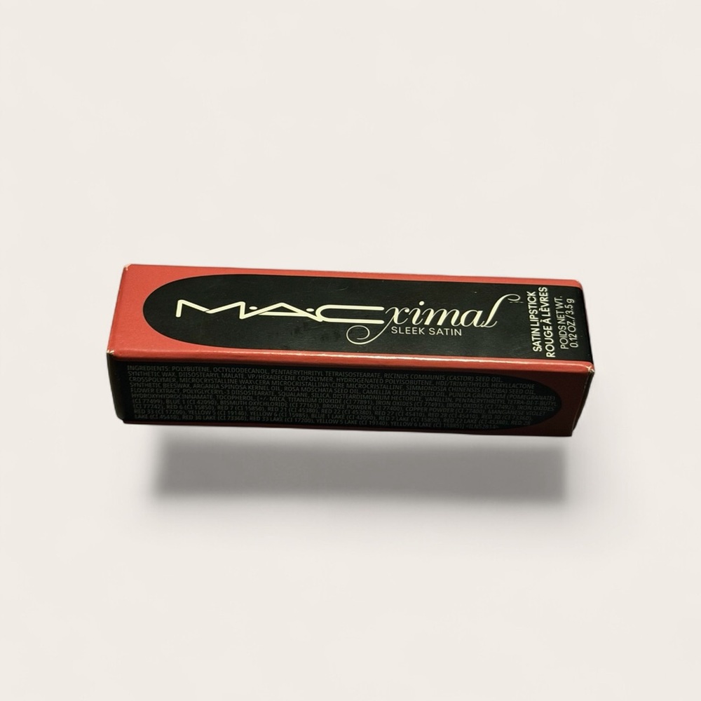 MAC MACximal Sleek Satin Lipstick 0.12 oz 826 Brick-o-la New In Box - Picture 5 of 11